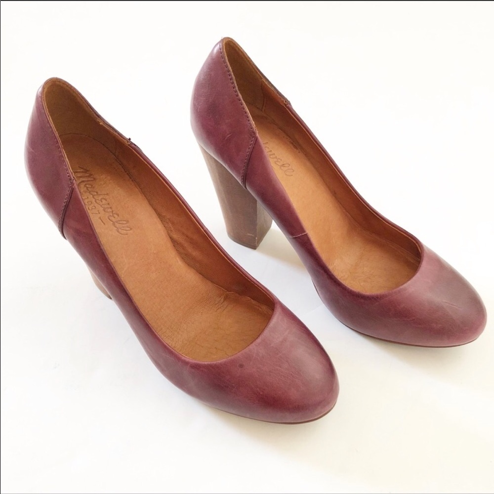 Madewell Frankie Plum Pumps Heels